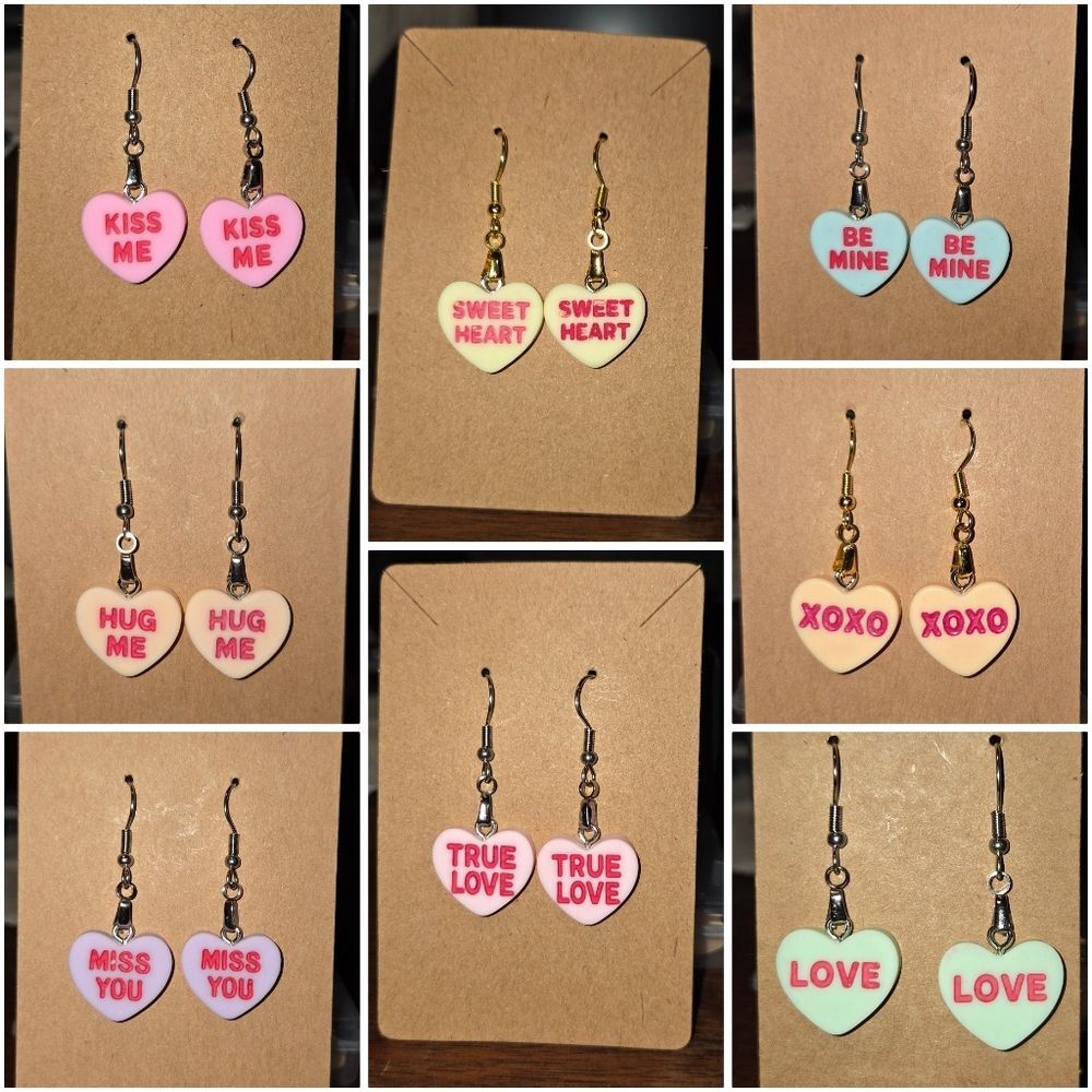 Valentine Earrings Choose Your Favorite Style! Listing Is For 1 Pair Of Earrings